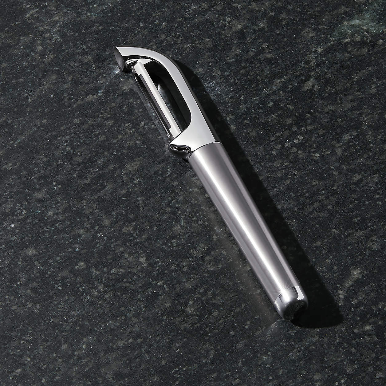 SCrate & Barrel Brushed Stainless Steel Peeler