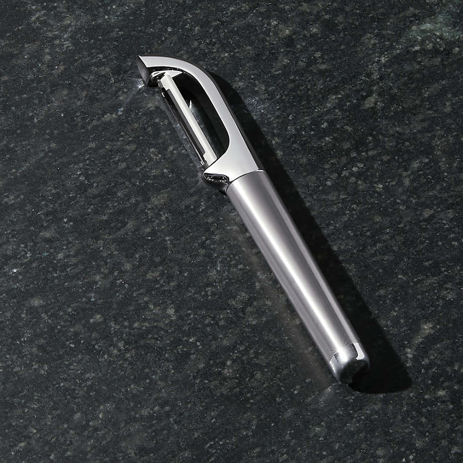 Crate & Barrel Brushed Stainless Steel Peeler