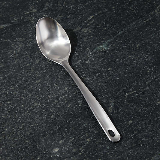 Crate and Barrel Brushed Stainless Steel Spoon