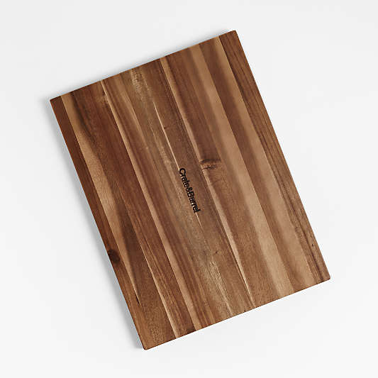 Crate & Barrel Acacia Wood Cutting Board 20"x15"x0.75"