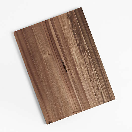 Crate & Barrel Acacia Wood Cutting Board 24"x18"x0.75"