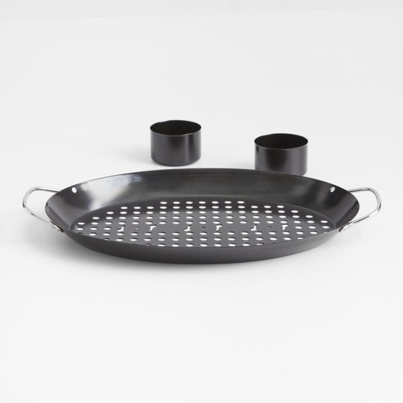 Crate & Barrel Outdoor Double Non-Stick Chicken Roaster Pan - image 5 of 5