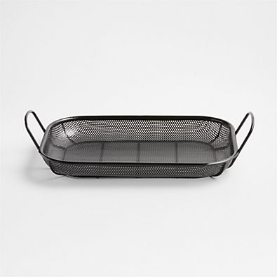 View Crate & Barrel Outdoor Rectangular Roasting Chef's Pan details