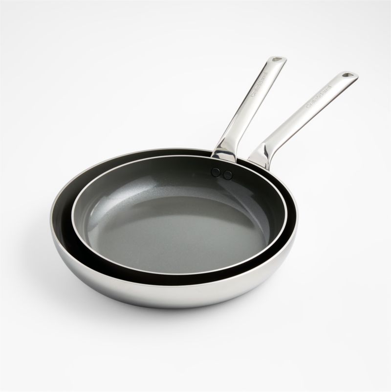 Crate & Barrel EvenCook Core ® 10" and 12" Ceramic Non-Stick Fry Pan Set - image 2 of 5