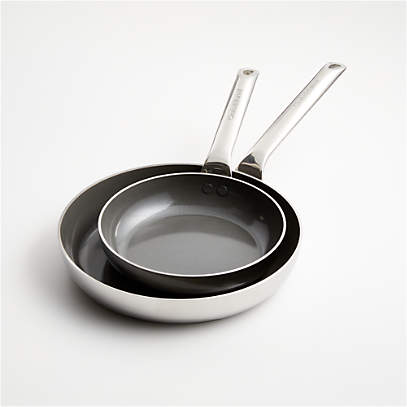 Crate & Barrel EvenCook Ceramic Denim Ceramic Nonstick 8-Piece