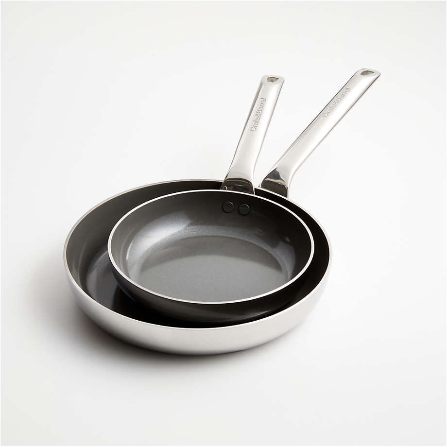 Crate & Barrel EvenCook Core 10 and 12 Ceramic Non-Stick Fry Pan