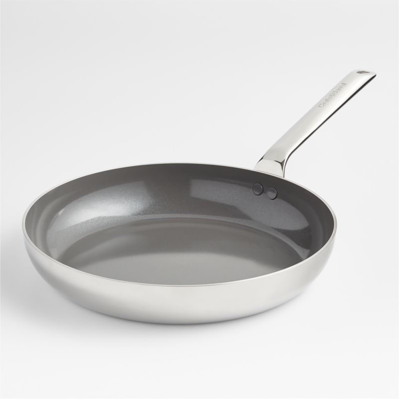 Crate&Barrel Crate & Barrel EvenCook Core™ 3.5 Qt. Stainless Steel Everyday  Pan with Lid