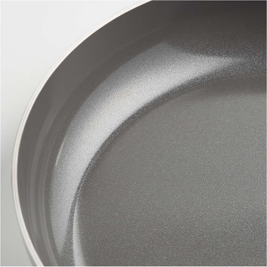 Crate & Barrel EvenCook Ceramic Grey Ceramic Nonstick 12 Fry Pan with Lid  + Reviews