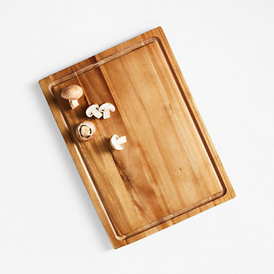 View Crate & Barrel Acacia Wood Cutting Board 18"x13"x0.75" details