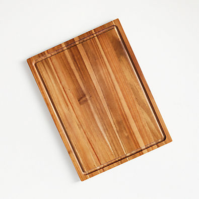 View Crate & Barrel Acacia Wood Cutting Board 20"x15"x0.75" details