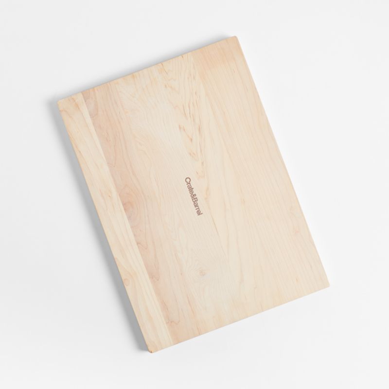 Crate & Barrel Reversible Maple Wood Cutting Board 18"x13"x0.75" - image 2 of 6