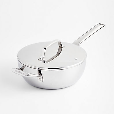 View Crate & Barrel EvenCook Core ®  3.5 Qt. Stainless Steel Everyday Pan with Lid details