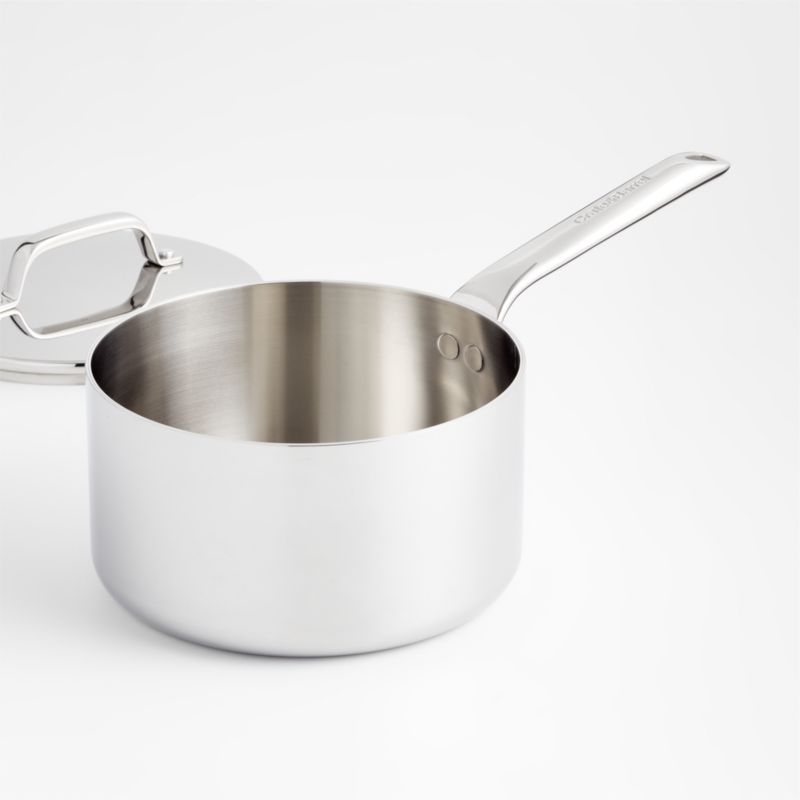 Crate & Barrel EvenCook Core ® 3.5 Qt. Stainless Steel Saucepan with Lid - image 5 of 8