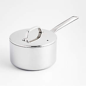 Crate & Barrel EvenCook Core ® 1.6 Qt. Stainless Steel Saucepan