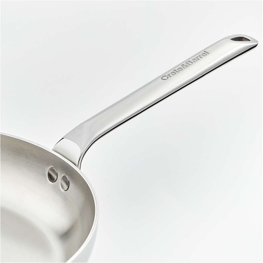 Crate & Barrel EvenCook Core 3.5 Qt. Stainless Steel Saucepan with