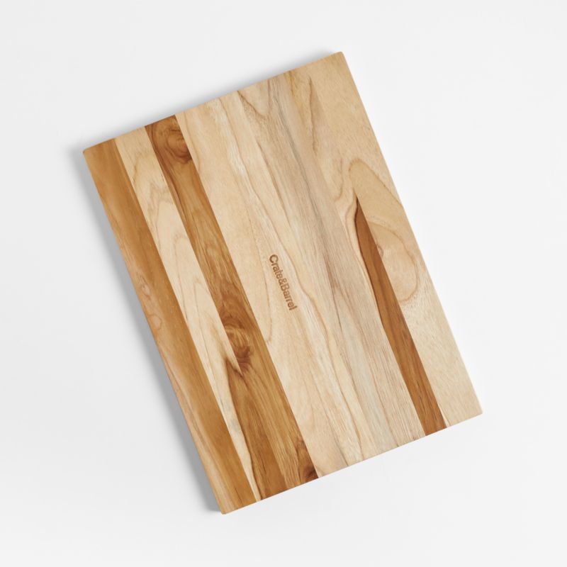 Crate & Barrel Reversible Teak Wood Cutting Board 18"x13"x0.75" - image 3 of 11