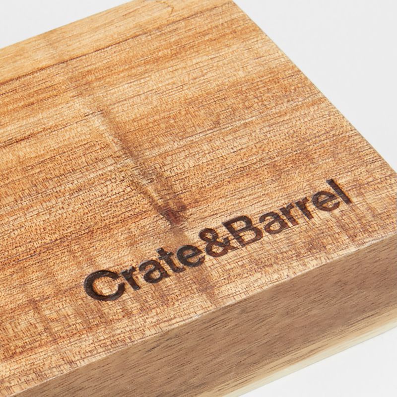 Crate & Barrel Wooden Magnetic Knife Holder Bar - image 4 of 5