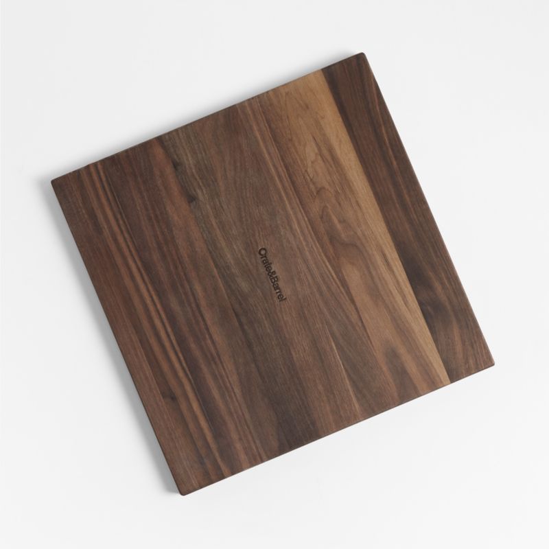 Crate & Barrel Reversible Walnut Wood Cutting Board 16"x16"x0.75" - image 4 of 18