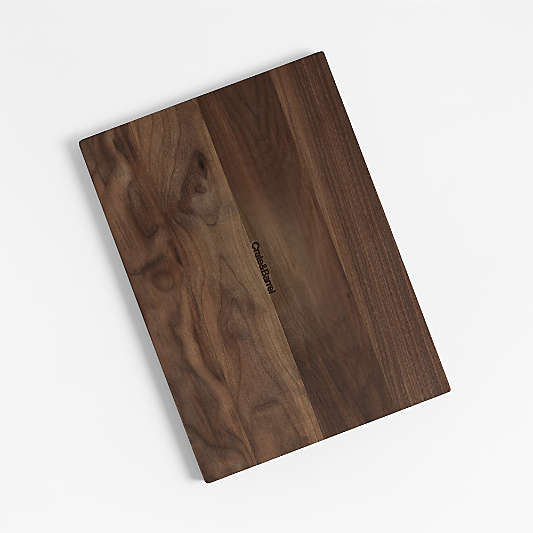 Crate & Barrel Reversible Walnut Wood Cutting Board 18"x13"x0.75"