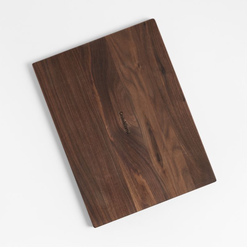 Crate & Barrel Reversible Walnut Wood Cutting Board 20"x15"x0.75" - image 3 of 16