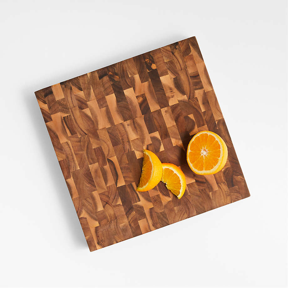 Crate And Barrel Acacia End Grain Cutting Board Crate And Barrel 5431