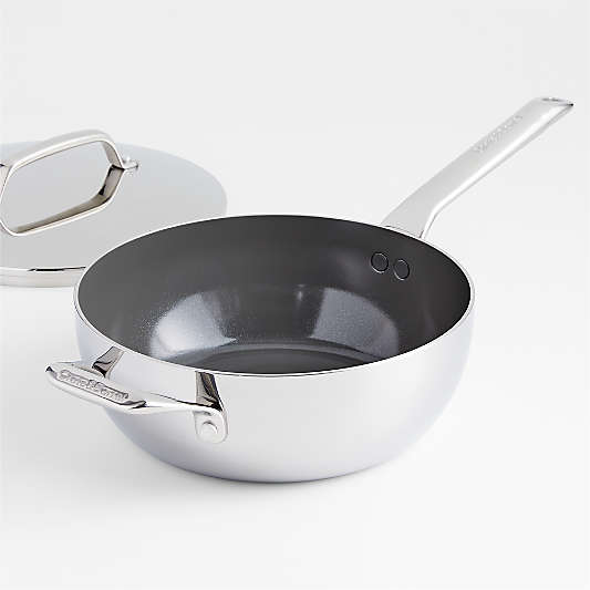 Crate & Barrel EvenCook Core ® 3.5 Qt. Ceramic Non-Stick Everyday Pan with Lid