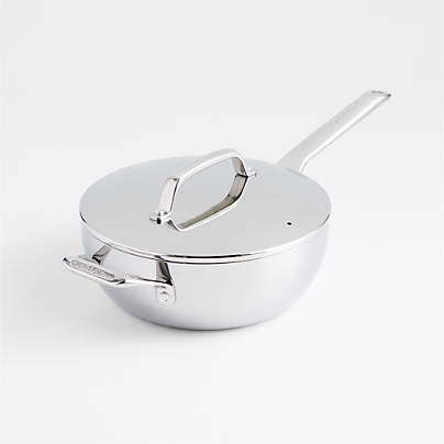 Crate & Barrel EvenCook Core ® 3.5 Qt. Ceramic Non-Stick Everyday Pan with Lid