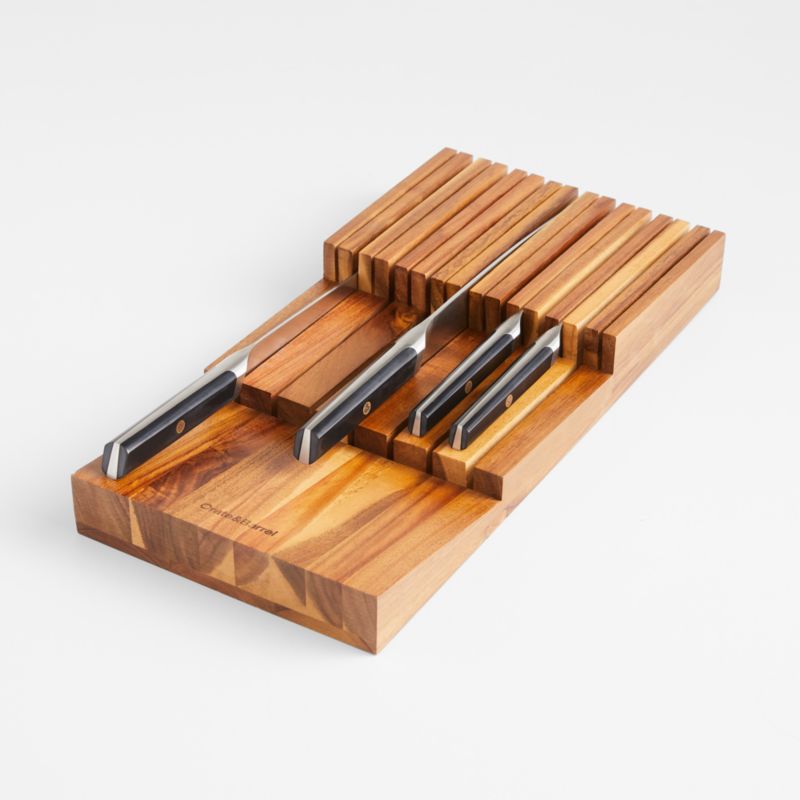 Crate & Barrel 15-Slot In-Drawer Knife Block - image 1 of 3