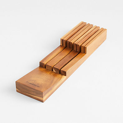 View Crate & Barrel 7-Slot In-Drawer Knife Block details