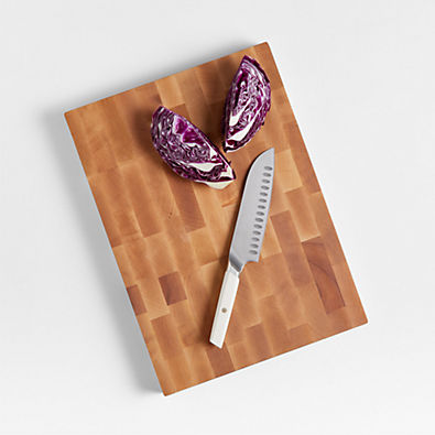 View Crate & Barrel Reversible Maple End-Grain Cutting Board 18"x13"x1.5" details