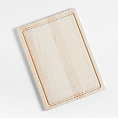 View Crate & Barrel Reversible Maple Wood Cutting Board 18"x13"x0.75" details