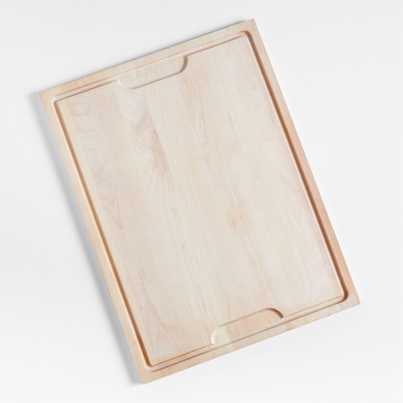 Crate & Barrel Reversible Maple Wood Cutting Board 24"x18"x0.75"