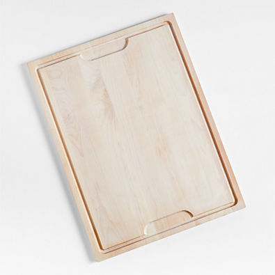 View Crate & Barrel Reversible Maple Wood Cutting Board 24"x18"x0.75" details