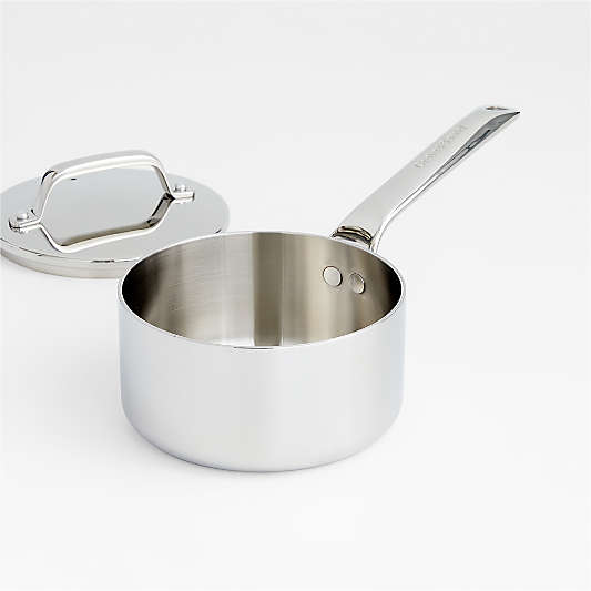 Crate & Barrel EvenCook Core ® 1.6 Qt. Stainless Steel Saucepan