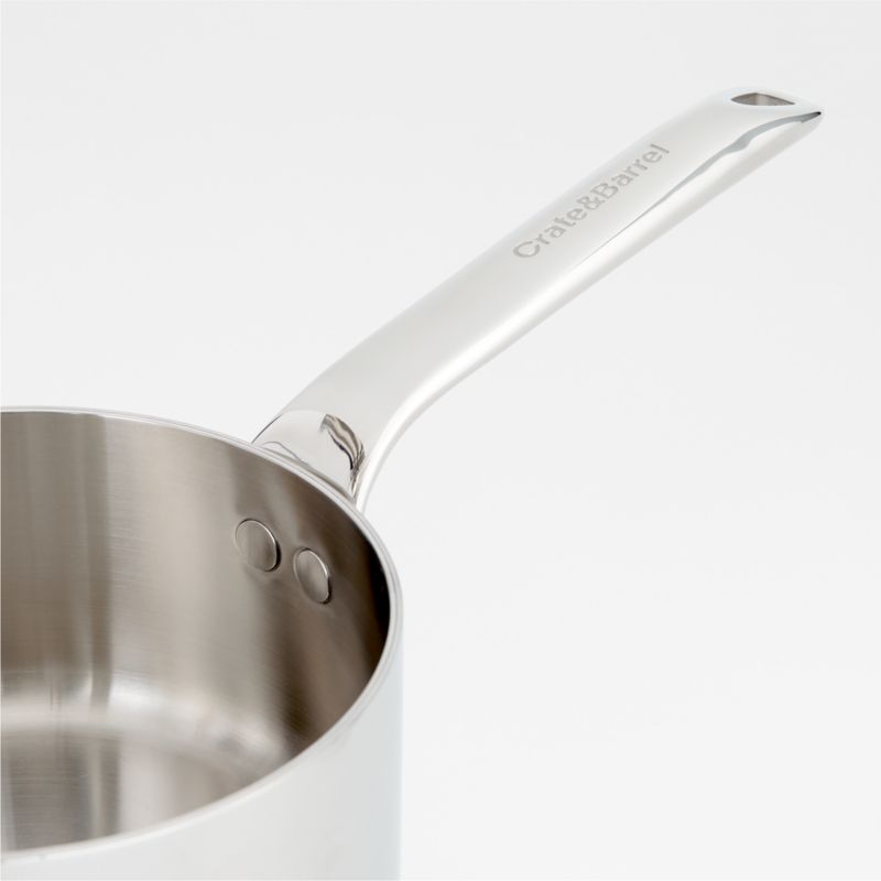 Crate & Barrel EvenCook Core ® 1.6 Qt. Stainless Steel Saucepan - image 4 of 7