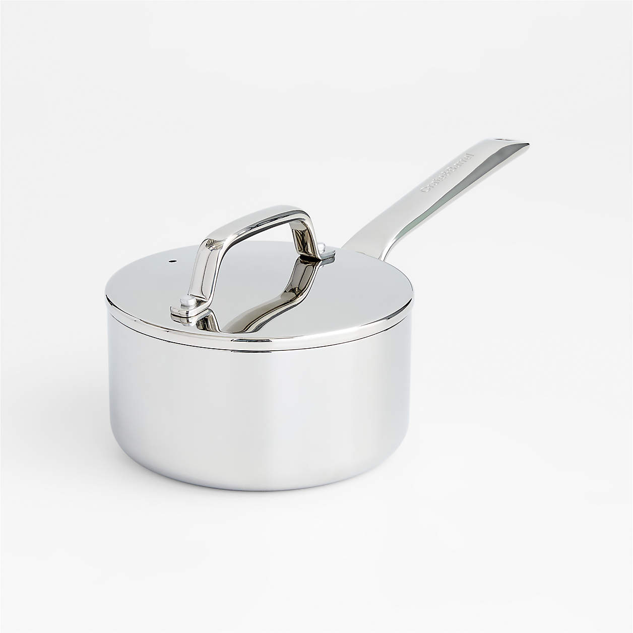 Crate and Barrel EvenCook Core™ 1.6 Qt. Stainless Steel Saucepan