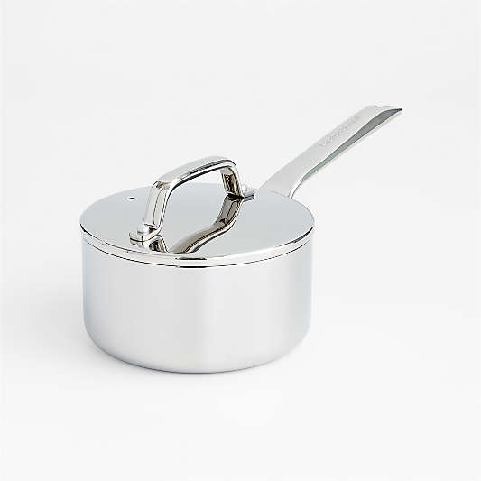 Crate & Barrel EvenCook Core ® 1.6 Qt. Stainless Steel Saucepan