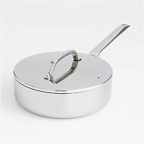 Crate & Barrel EvenCook Core 6 Qt Stainless Steel Stockpot +