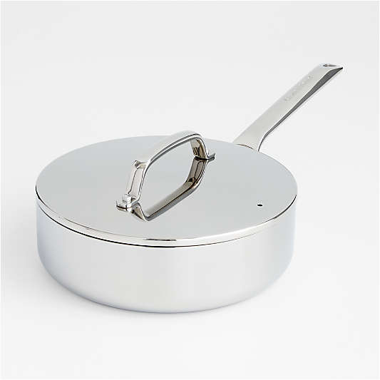 Crate & Barrel EvenCook Core ® 3.25 Qt. Stainless Steel Saute Pan with Lid