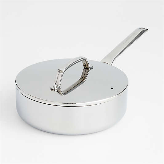 Crate & Barrel EvenCook Core ®  3.25 Qt. Stainless Steel Saute Pan with Lid