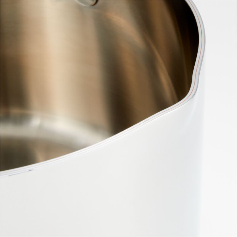 Crate & Barrel EvenCook Core ® 3.5 Qt. Stainless Steel Saucepan with Glass Straining Lid - image 6 of 7