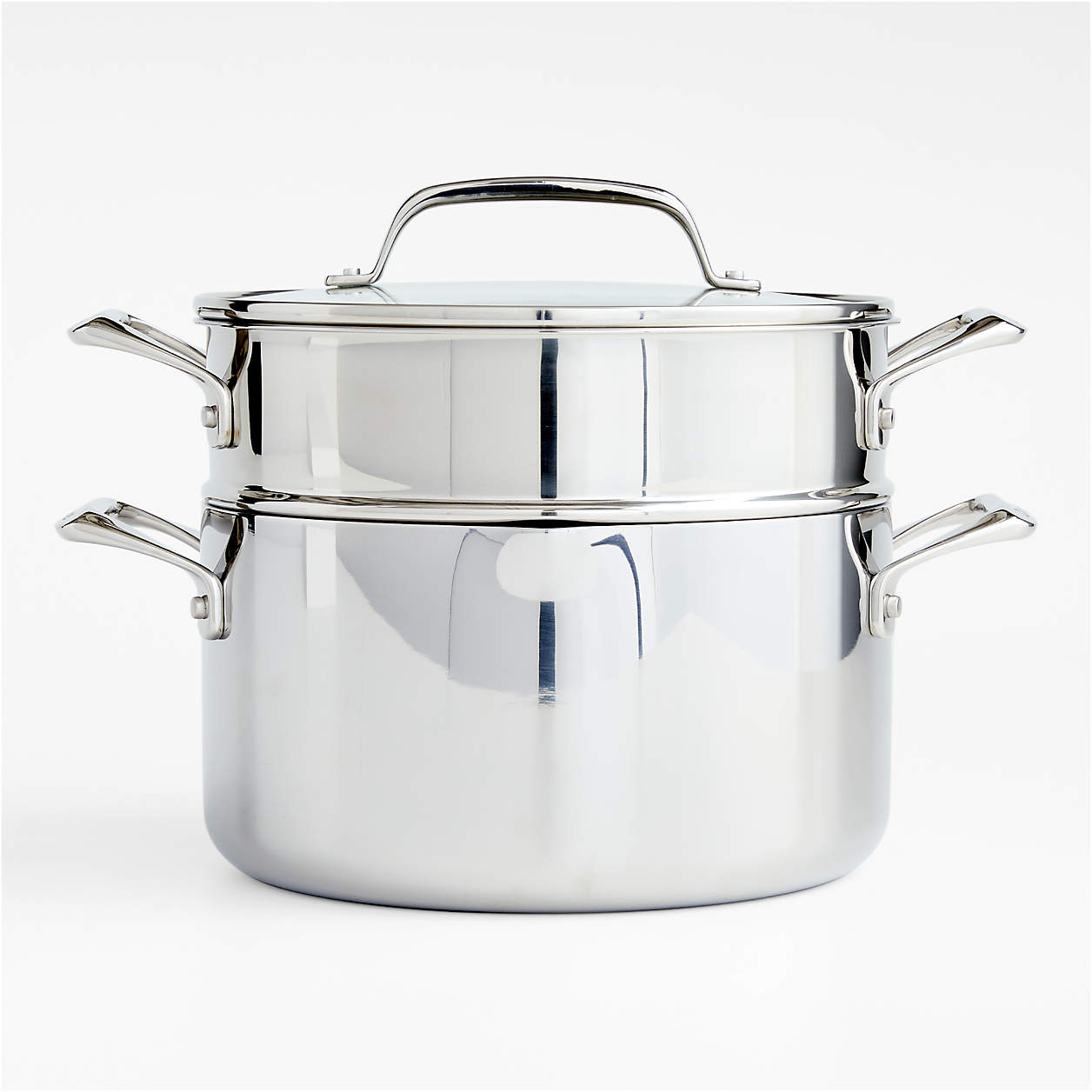 Crate & Barrel EvenCook Core 6 Qt. Stainless Steel Multipot with Glass Straining Lid + Reviews