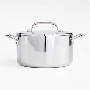 Crate & Barrel EvenCook Core ® 1.6 Qt. Stainless Steel Saucepan