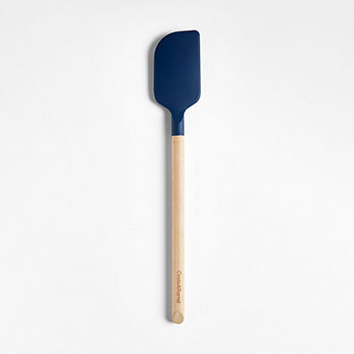 View Crate & Barrel Wood and Navy Silicone Spatula details