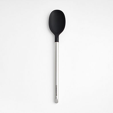 View Crate & Barrel Black Silicone and Stainless Steel Spoon details