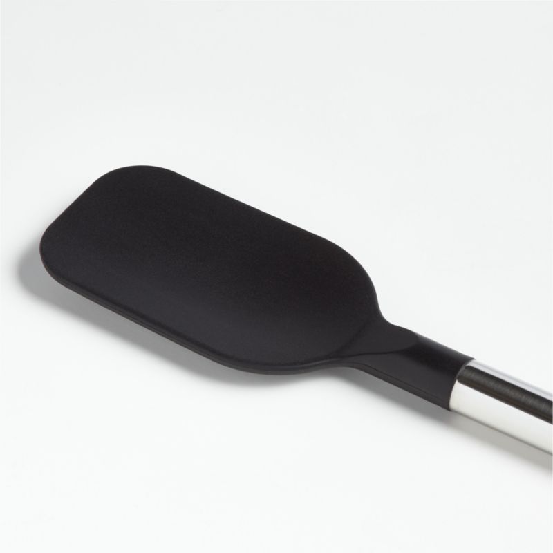 Crate & Barrel Black Silicone and Stainless Steel Spoonula