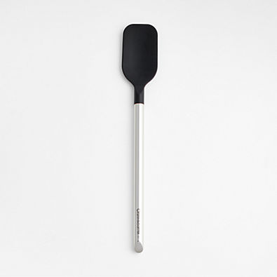 View Crate & Barrel Black Silicone and Stainless Steel Spoonula details