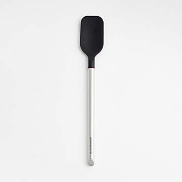 Wood and Blue Silicone Mini Spatula by Molly Baz | Crate & Barrel