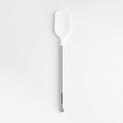 View Crate & Barrel White Silicone and Stainless Steel Spoonula details