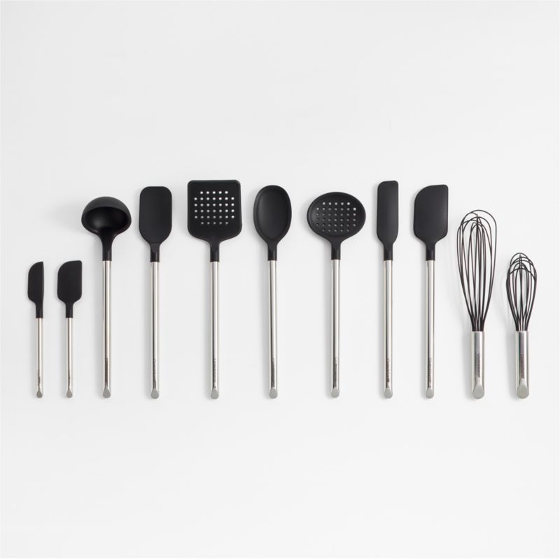 Crate & Barrel Black Nylon Utensils